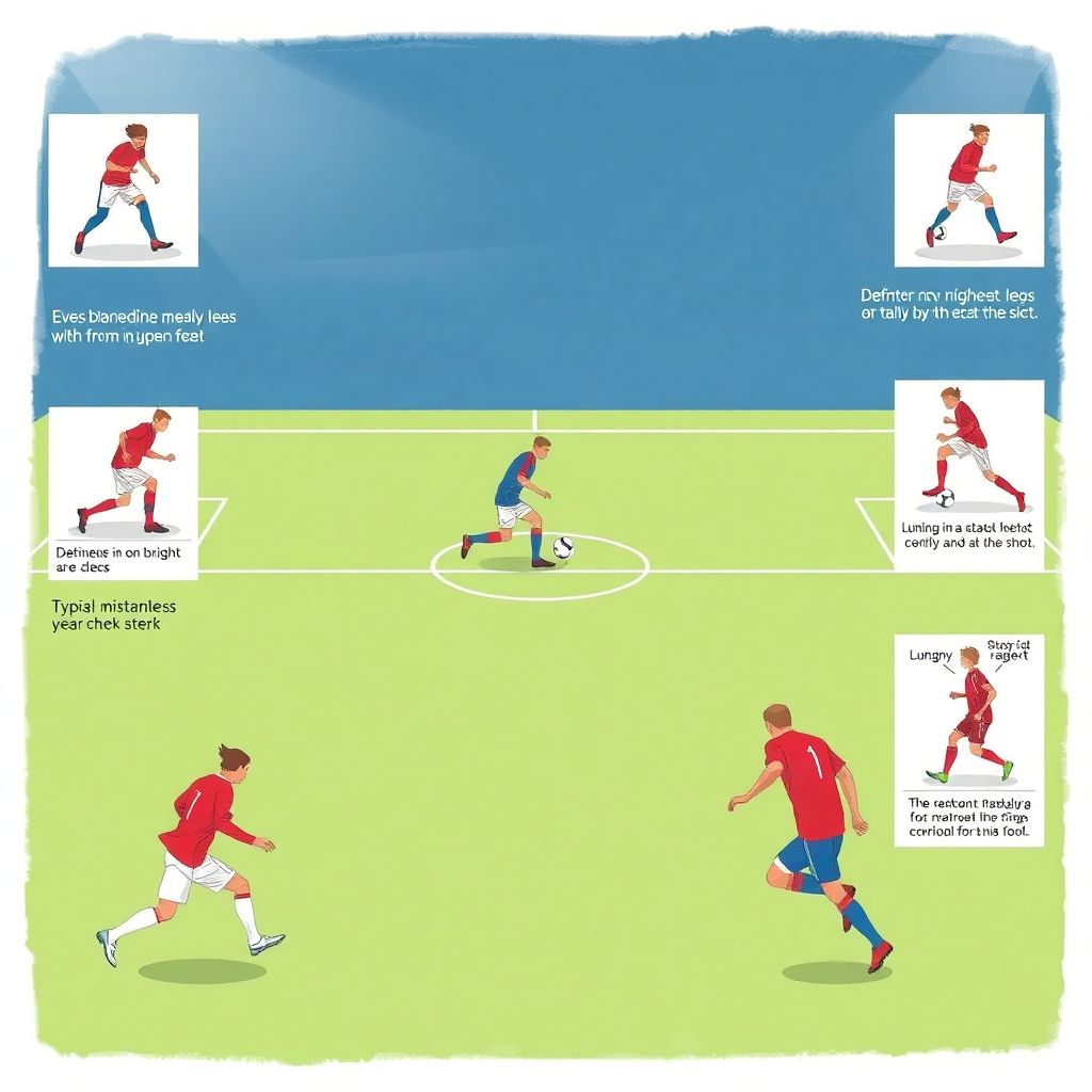 Разбор типичных ошибок защитников при выходе навстречу сопернику