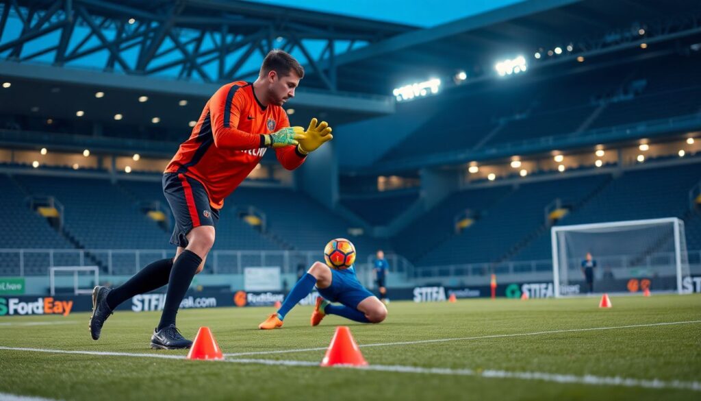 Как вратарю правильно выбирать позицию во втором тайме - иллюстрация