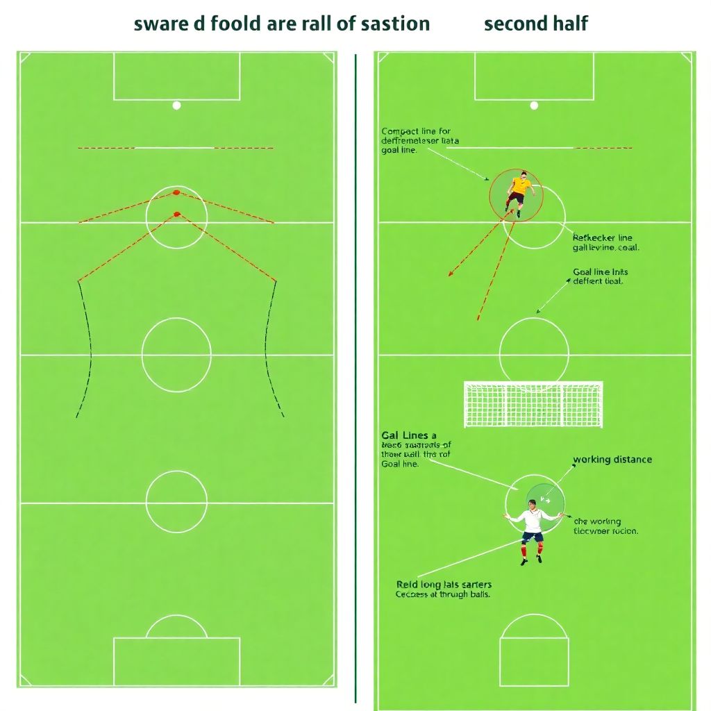 Как вратарю правильно выбирать позицию во втором тайме матча