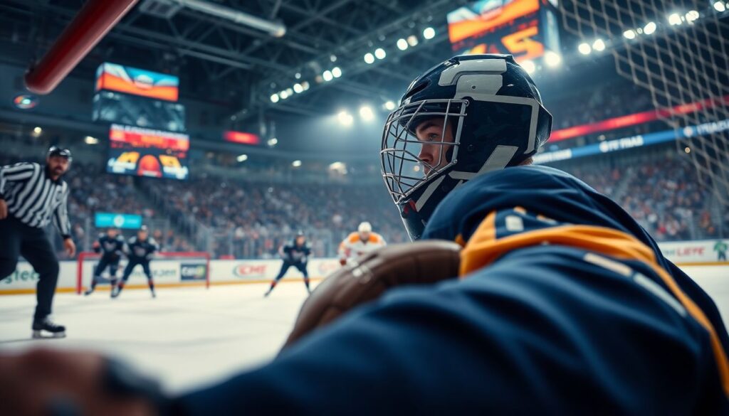 Способы ускорить реакции вратаря после остановки шайбы - иллюстрация