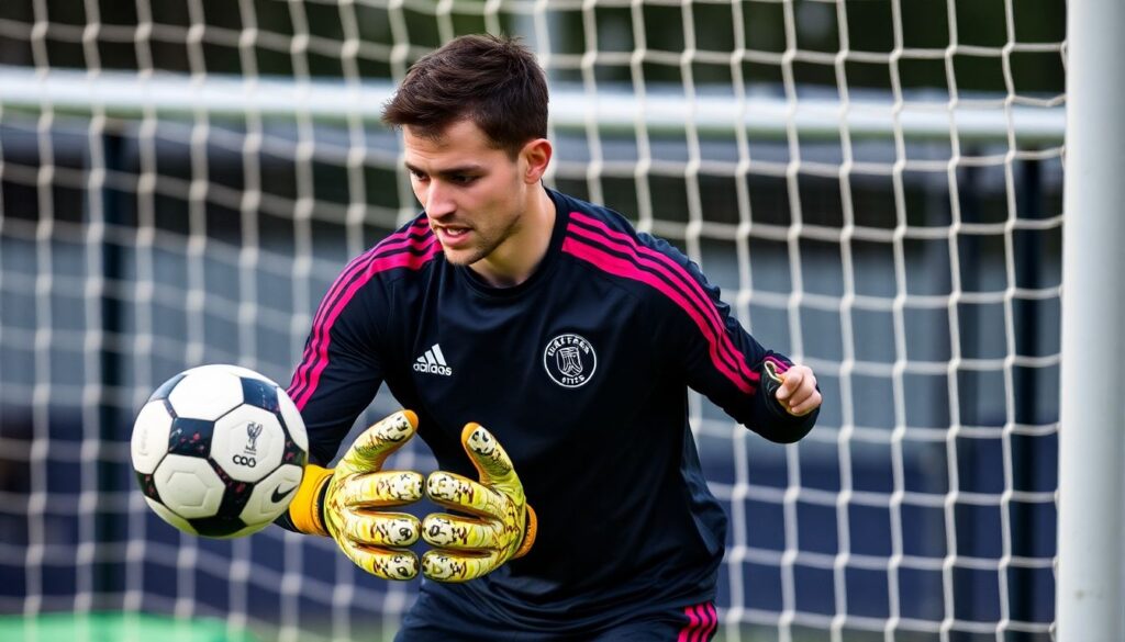 Эффективная работа рук вратаря на угловых и штрафных - иллюстрация