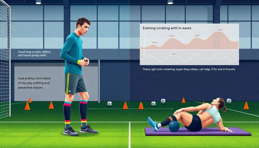 Технические упражнения для укрепления коленей вратаря - иллюстрация