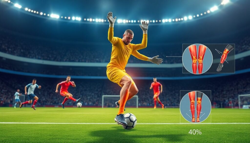 Технические упражнения для укрепления коленей вратаря - иллюстрация