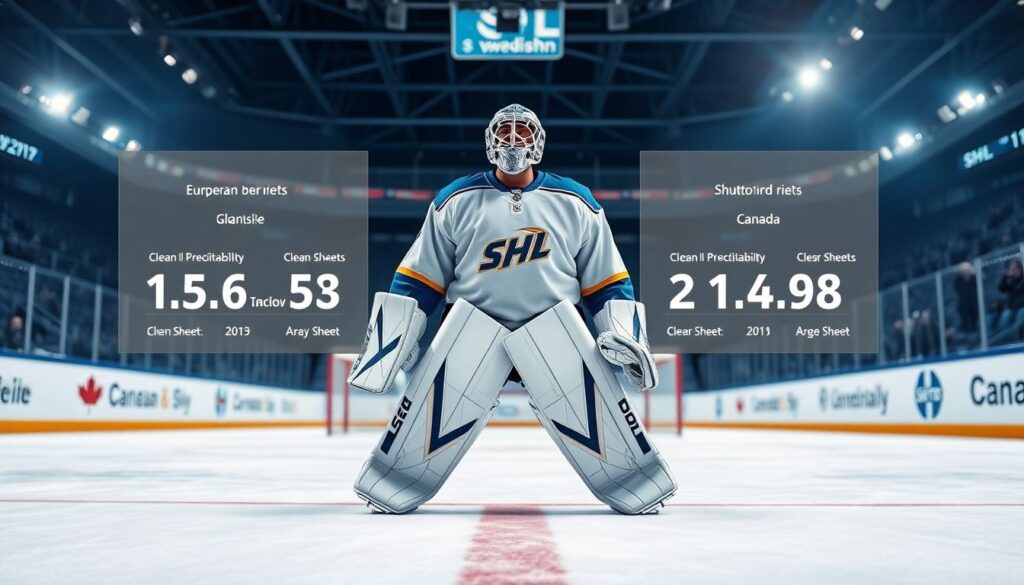 Сравнение стилей игры вратарей европ и канада в рамках сухих матчей - иллюстрация